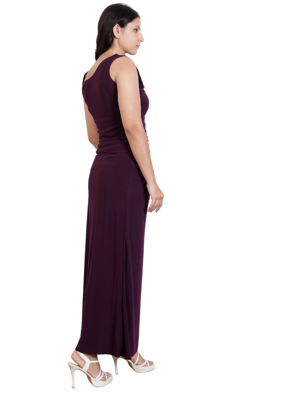 Dream Design Elegant Sleeveless Long Evening Gown with Rhinestone Embellishments β Formal & Party Wear Dress