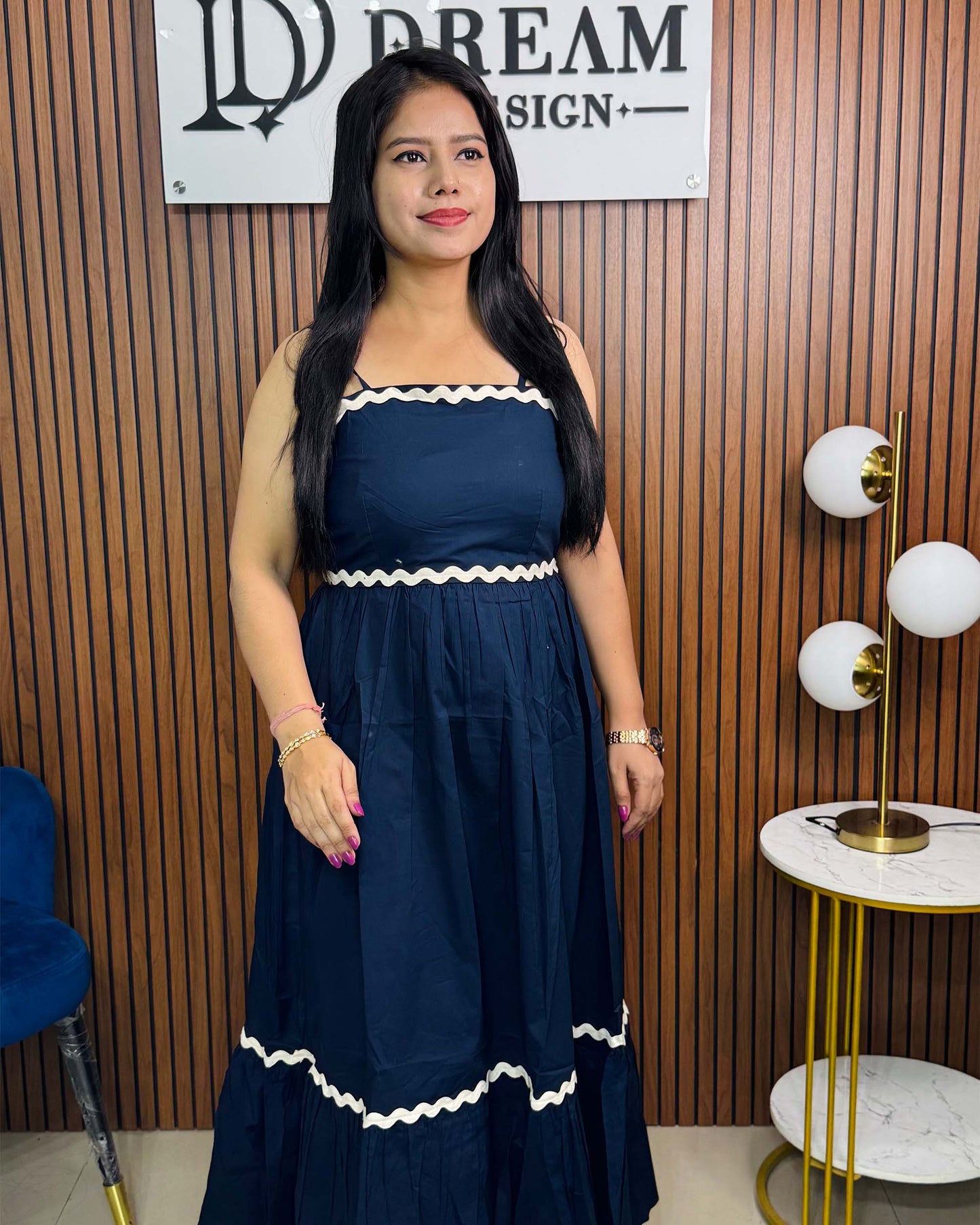 Stylish A-Line Long Dress for Women β Casual & Party Wear