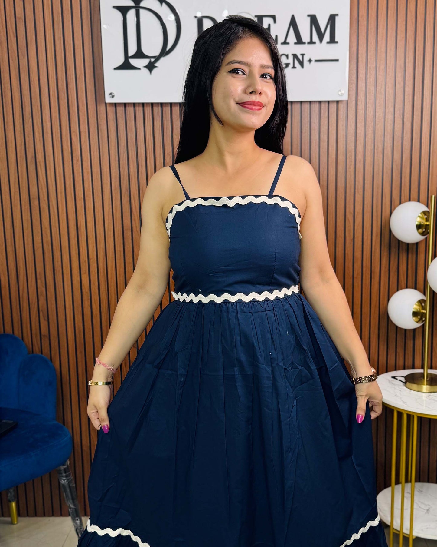 Stylish A-Line Long Dress for Women β Casual & Party Wear