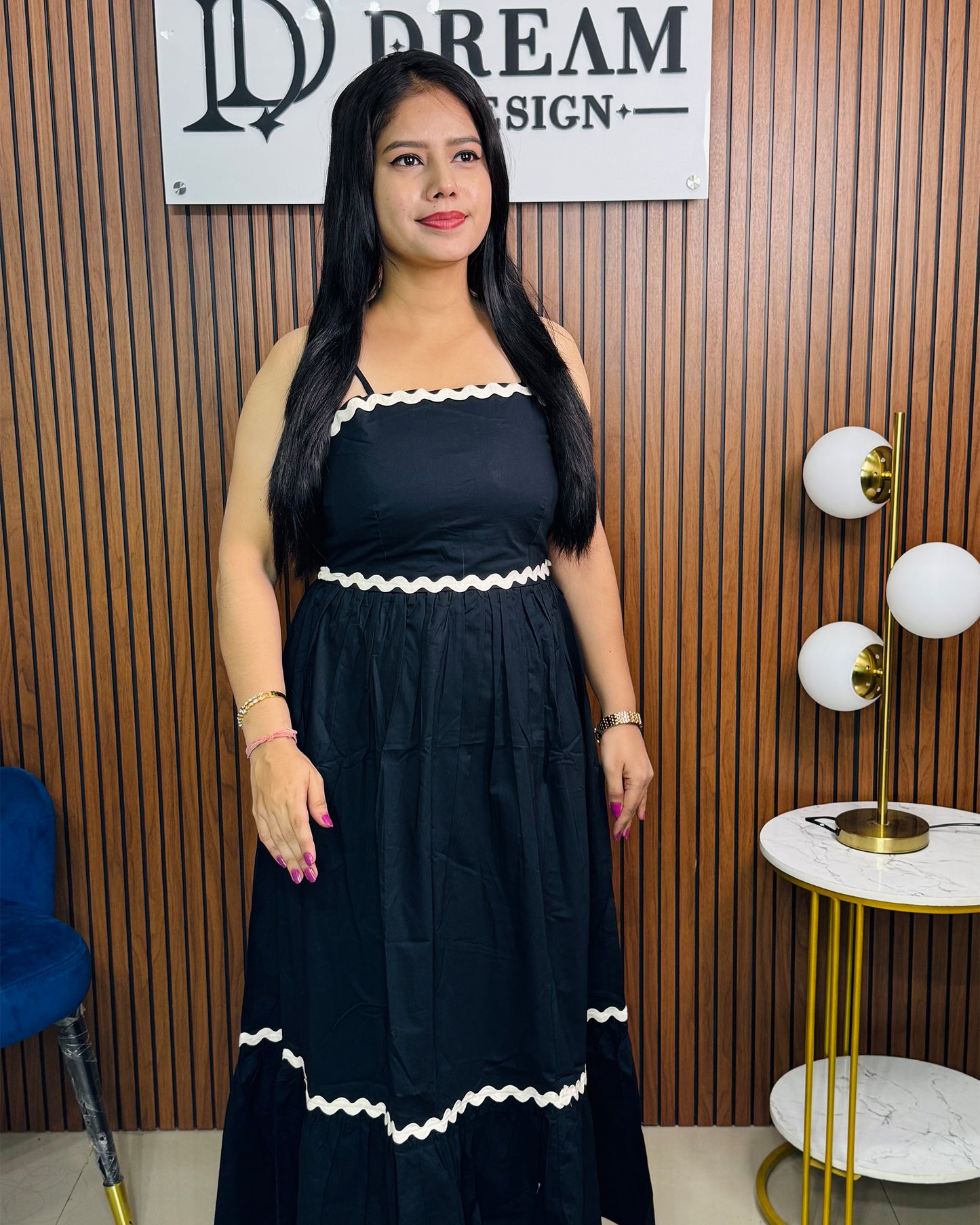 Stylish A-Line Long Dress for Women β Casual & Party Wear