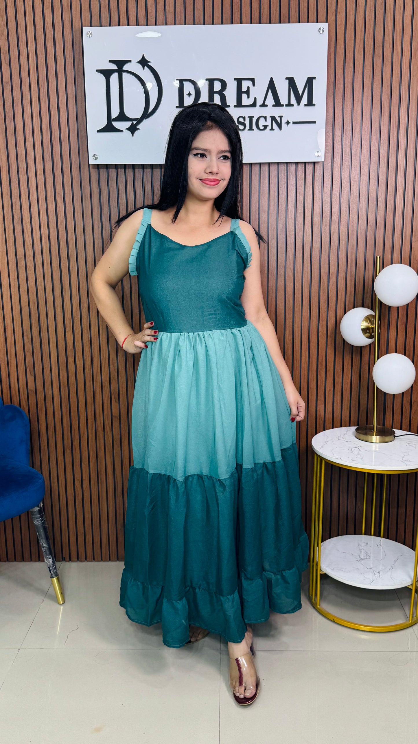Women’s Fashionable Ombre Maxi Dress for Party & Casual Wear