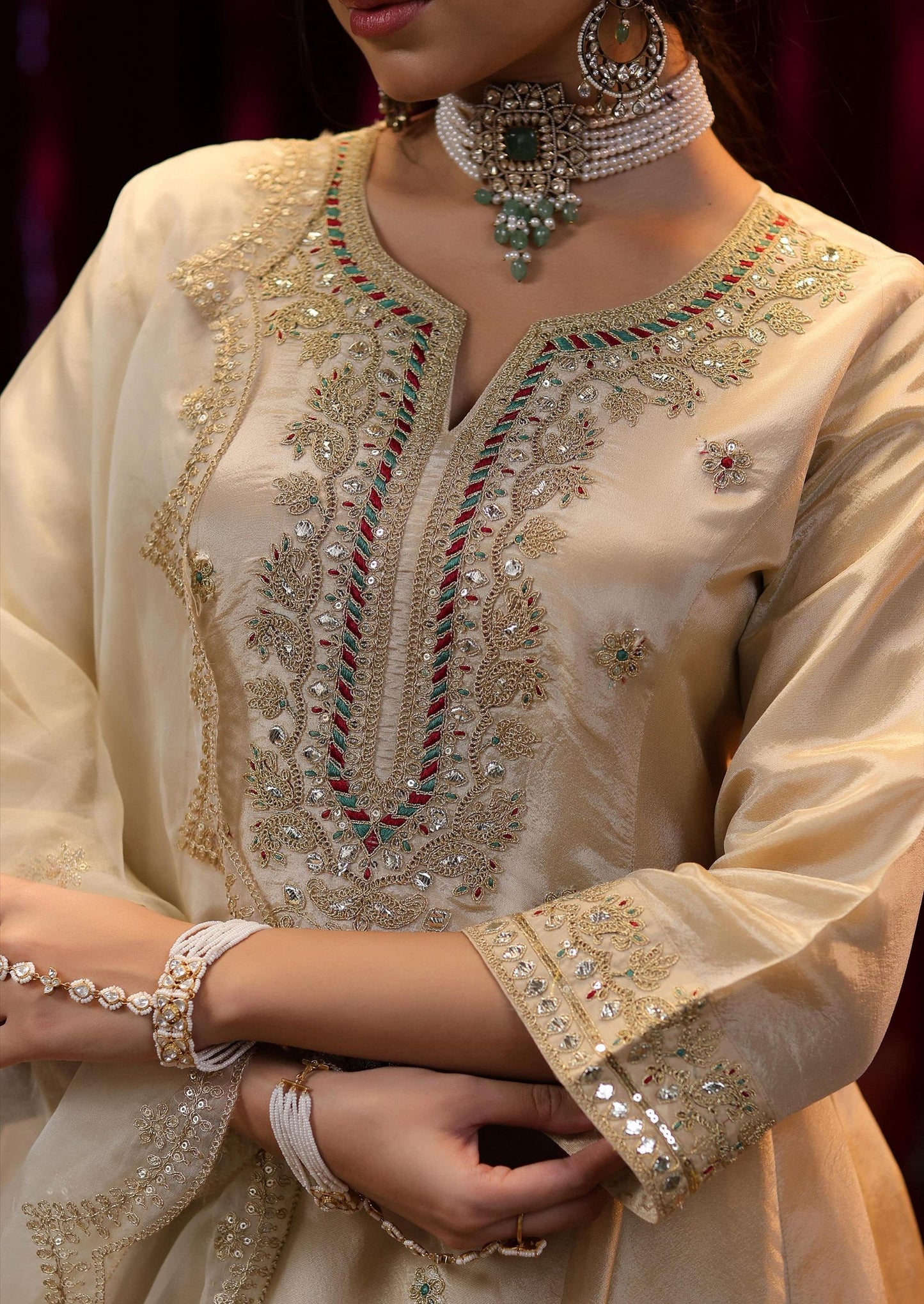 Designer Embroidered Anarkali Suit Set for Women Festive & Ethnic Wear with Dupatta
