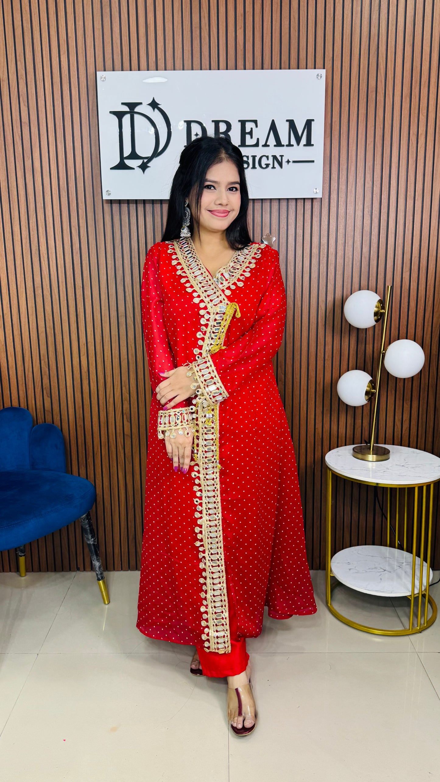 Women’s Mirror Work Co-Ord Set | Festive Ethnic Dress