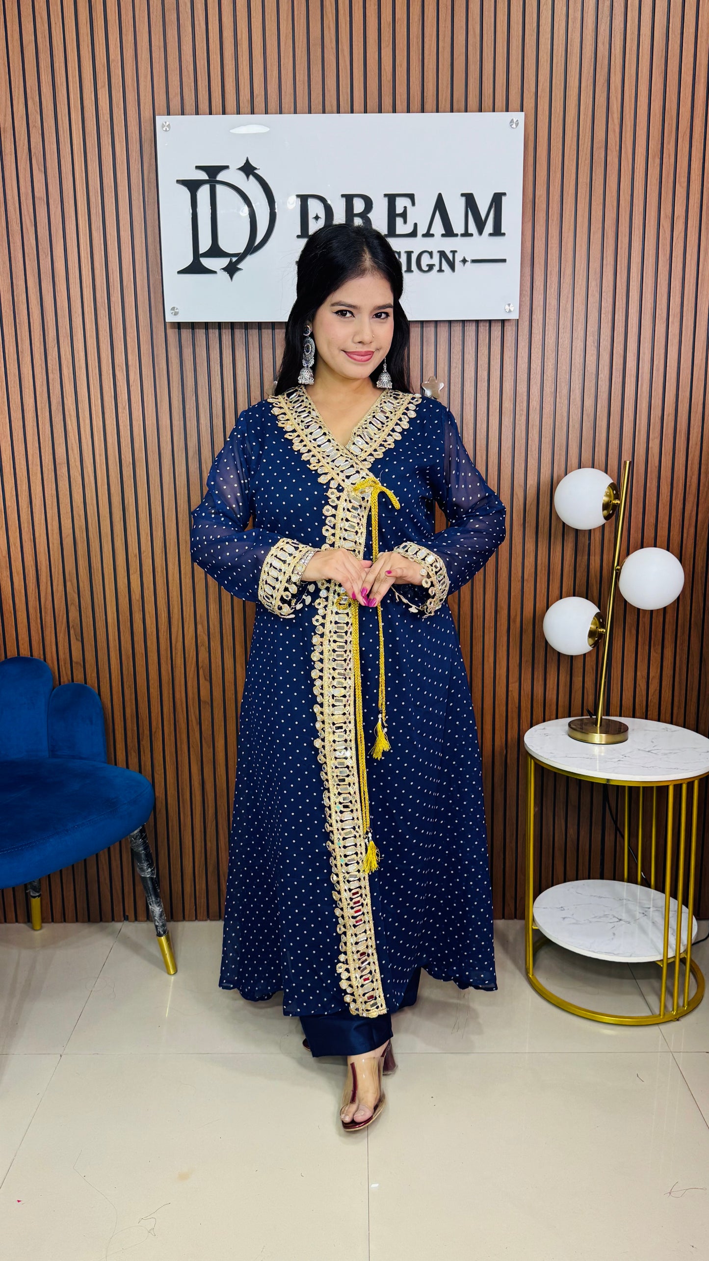 Women’s Mirror Work Co-Ord Set | Festive Ethnic Dress