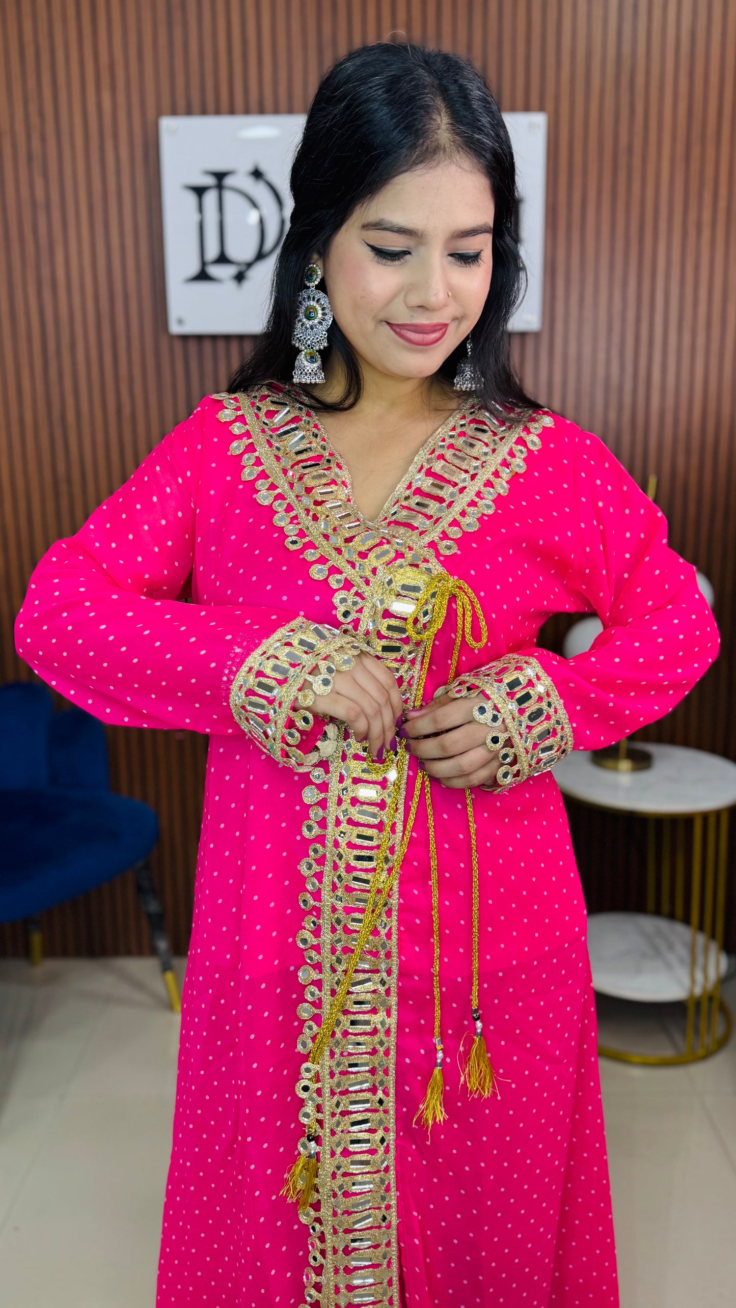Women’s Mirror Work Co-Ord Set | Festive Ethnic Dress