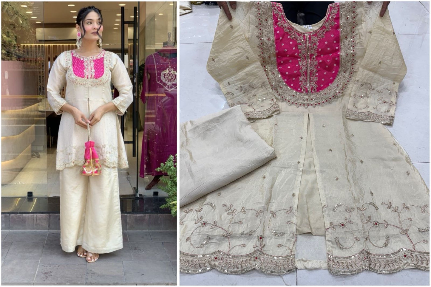 Traditional Embroidered Co-Ord Set | Ethnic Festive & Party Wear