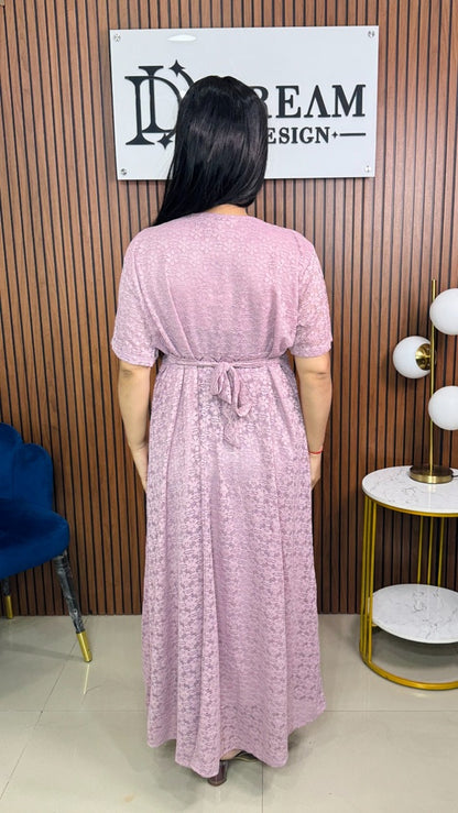 Womens Full Length Embroidered Dress Trendy Ethnic Wear