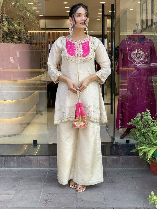 Traditional Embroidered Co-Ord Set | Ethnic Festive & Party Wear