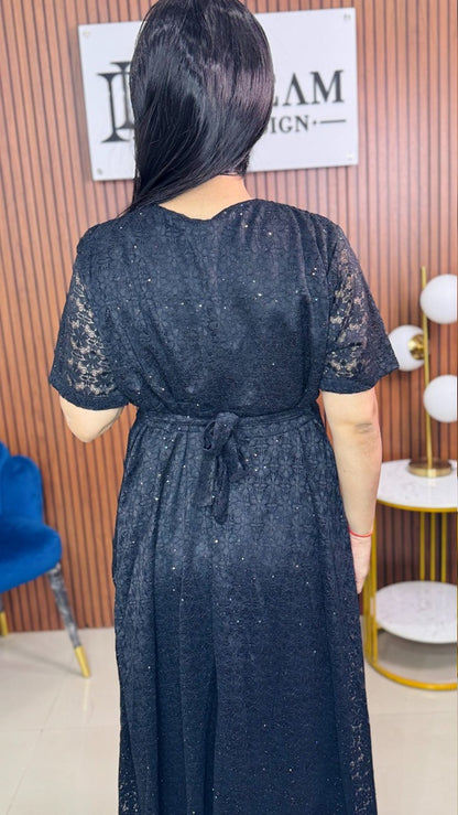 Womens Full Length Embroidered Dress Trendy Ethnic Wear