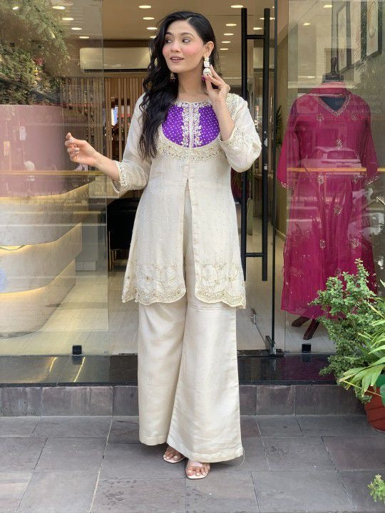 Traditional Embroidered Co-Ord Set | Ethnic Festive & Party Wear