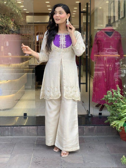 Traditional Embroidered Co-Ord Set | Ethnic Festive & Party Wear