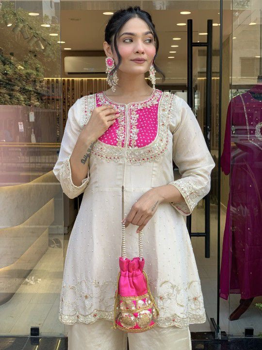Traditional Embroidered Co-Ord Set | Ethnic Festive & Party Wear
