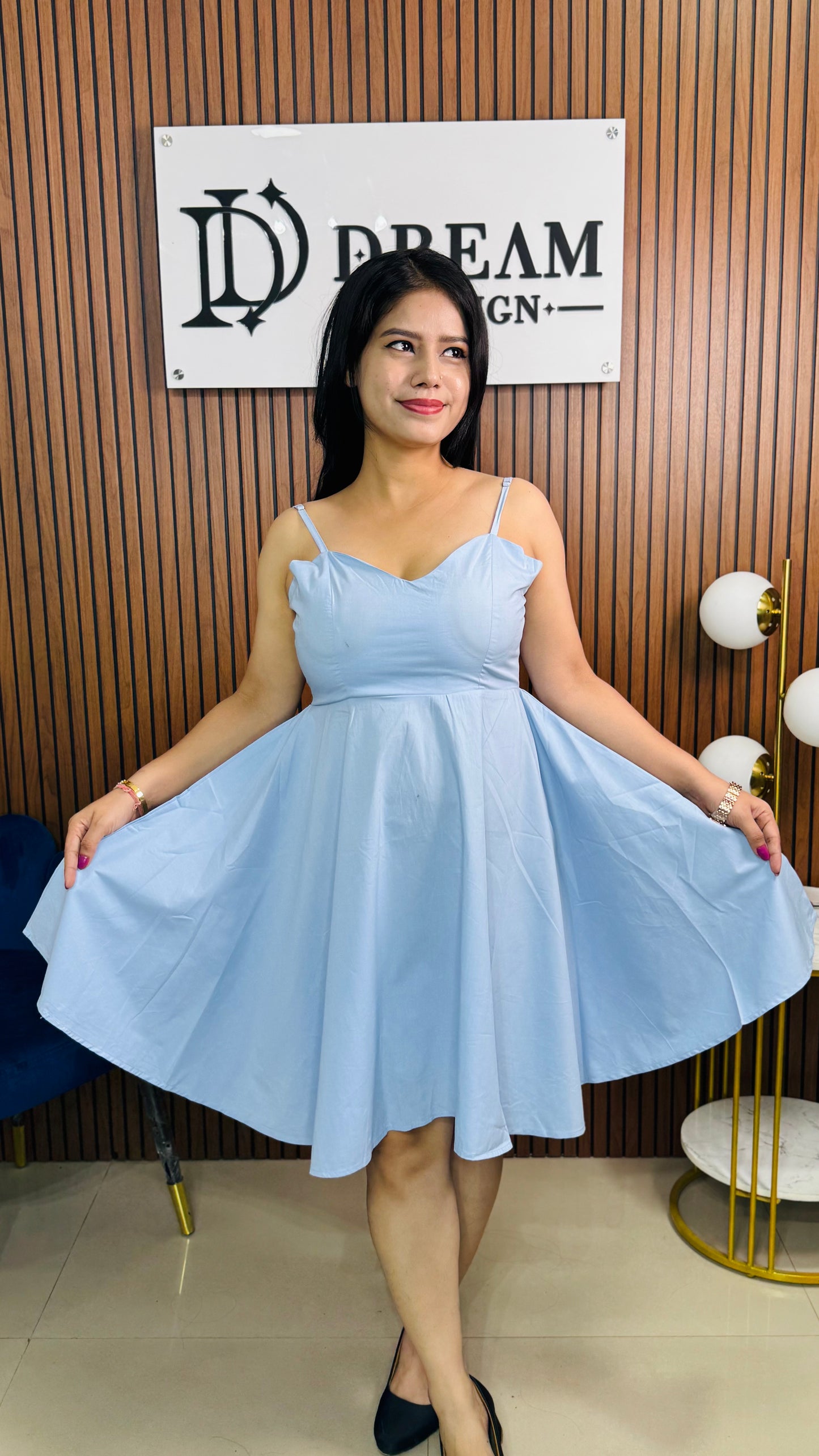 Stylish Solid Mini Dress for Women – Party & Casual Wear