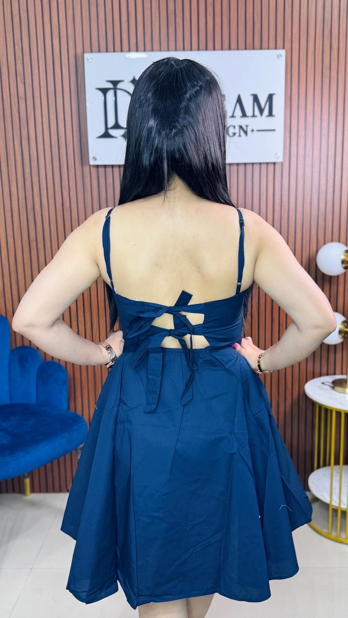 Stylish Solid Mini Dress for Women – Party & Casual Wear