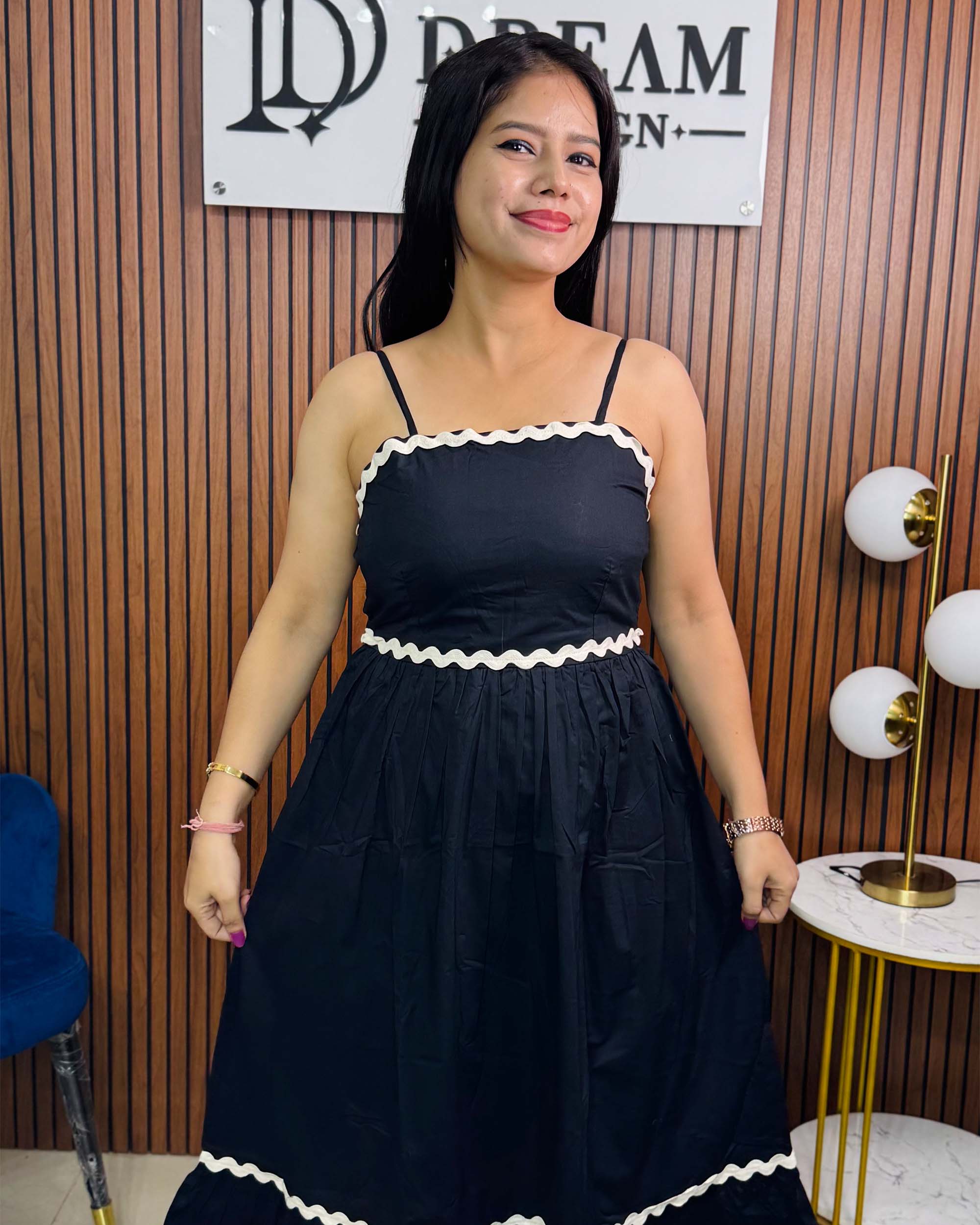 Stylish A-Line Long Dress for Women – Casual & Party Wear