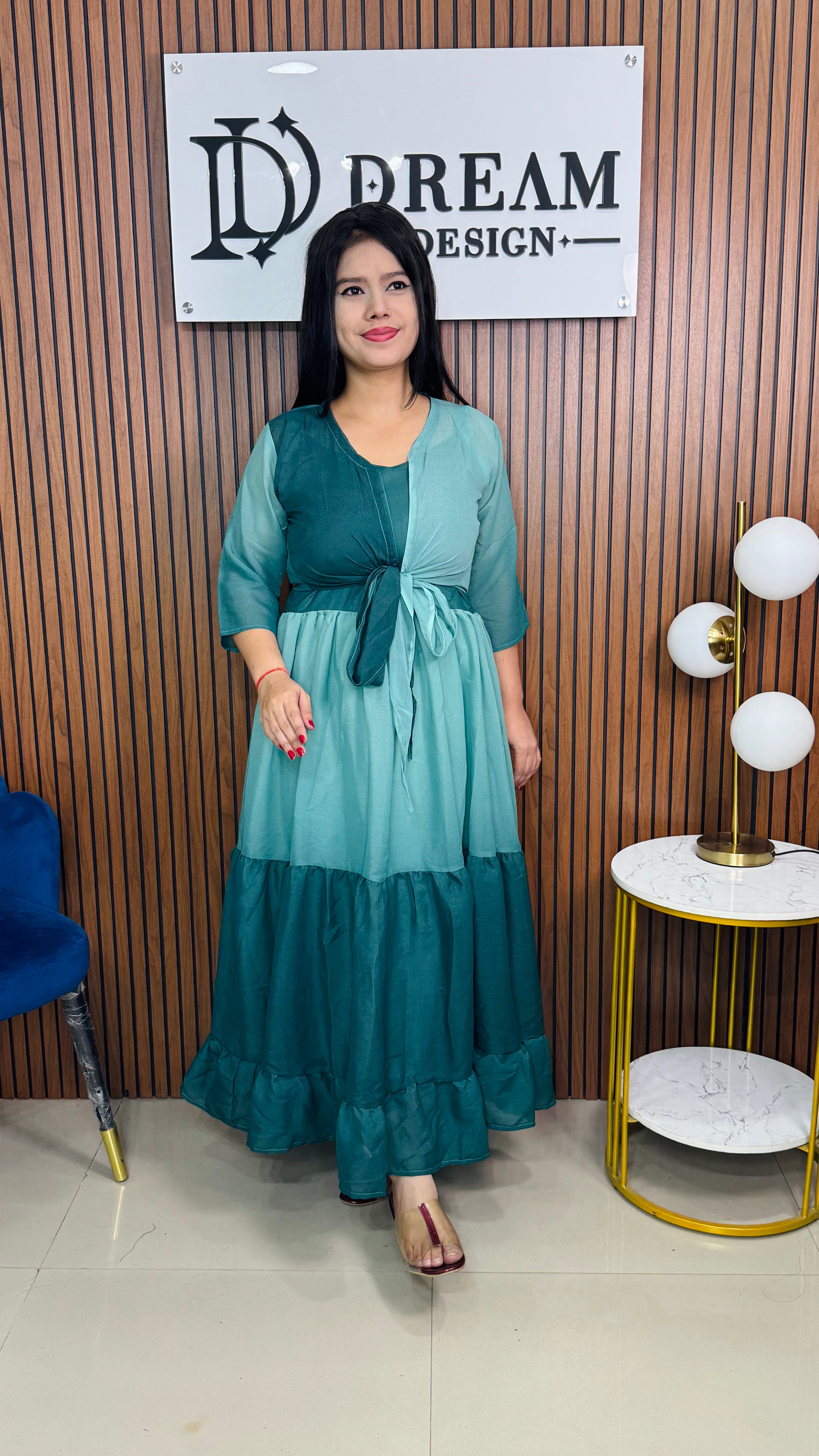 Women’s Fashionable Ombre Maxi Dress for Party & Casual Wear