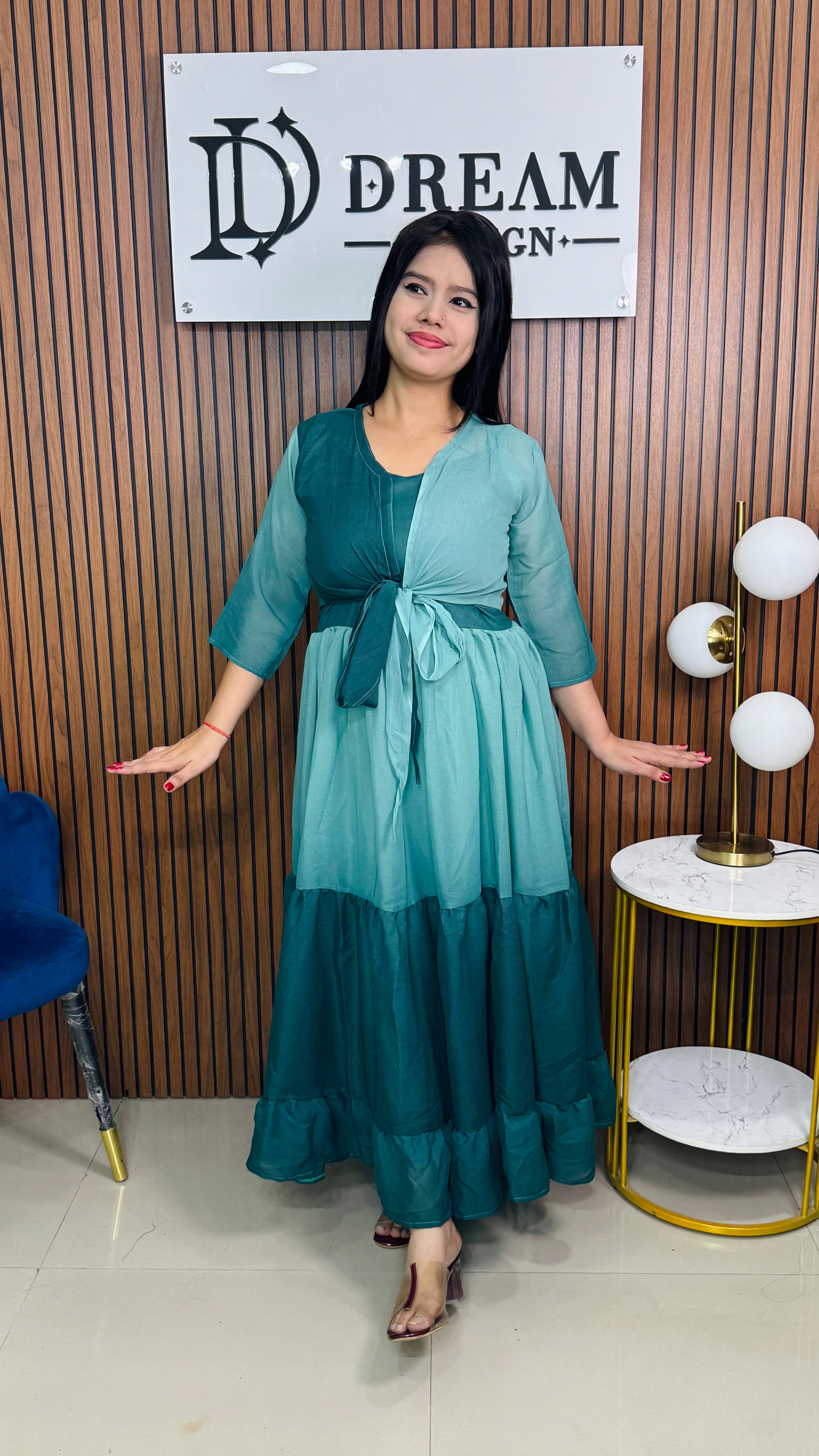 Women’s Fashionable Ombre Maxi Dress for Party & Casual Wear
