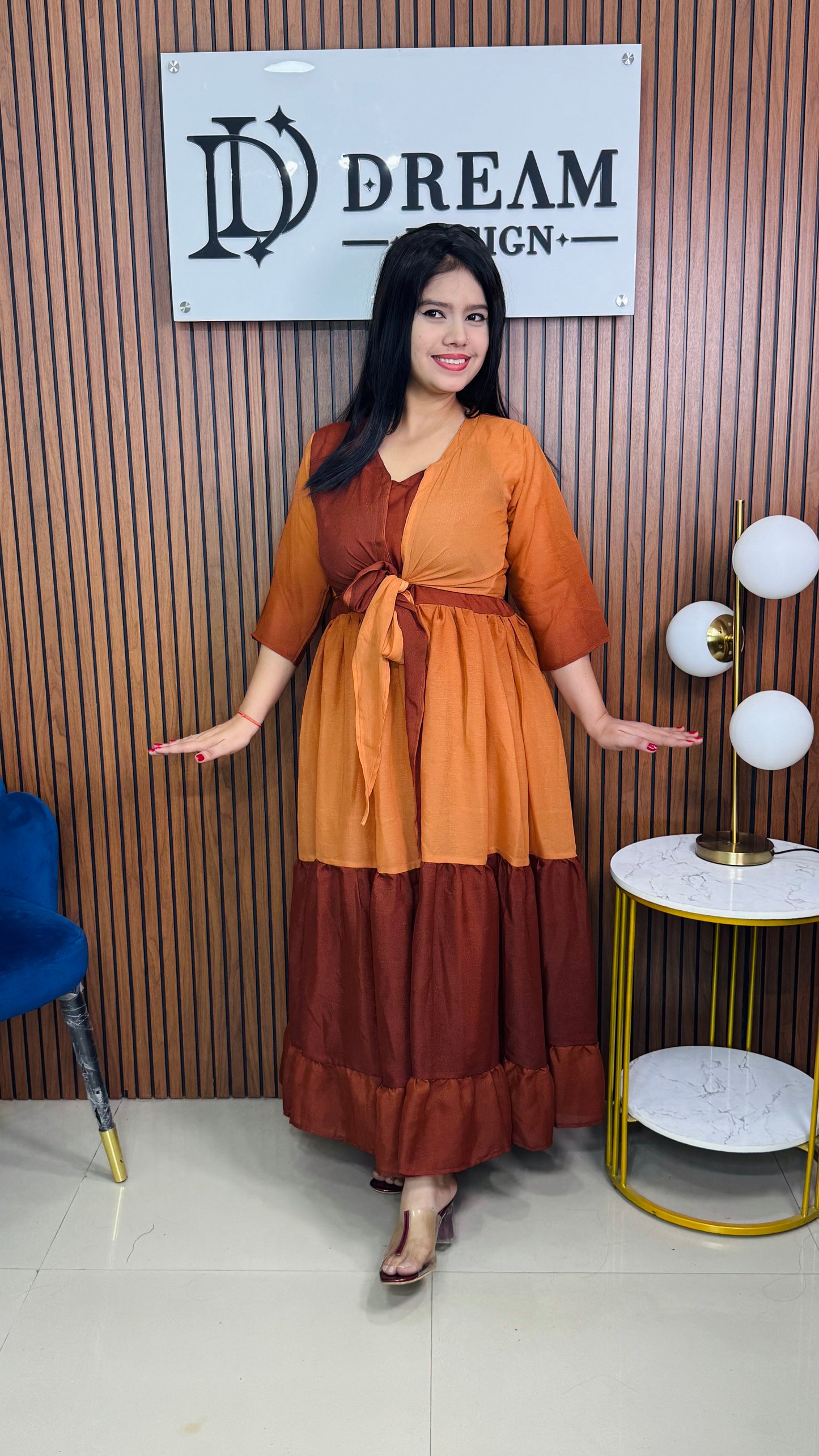 Women’s Fashionable Ombre Maxi Dress for Party & Casual Wear