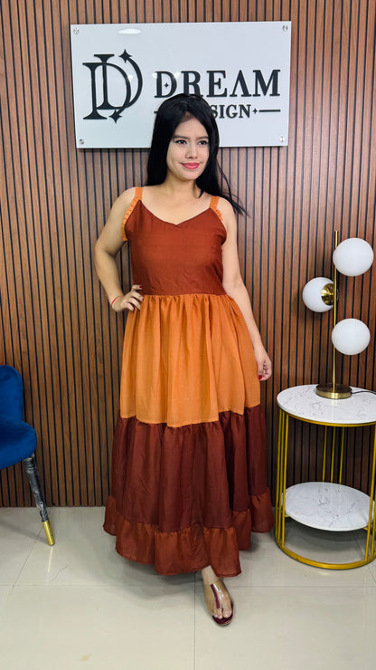 Women’s Fashionable Ombre Maxi Dress for Party & Casual Wear
