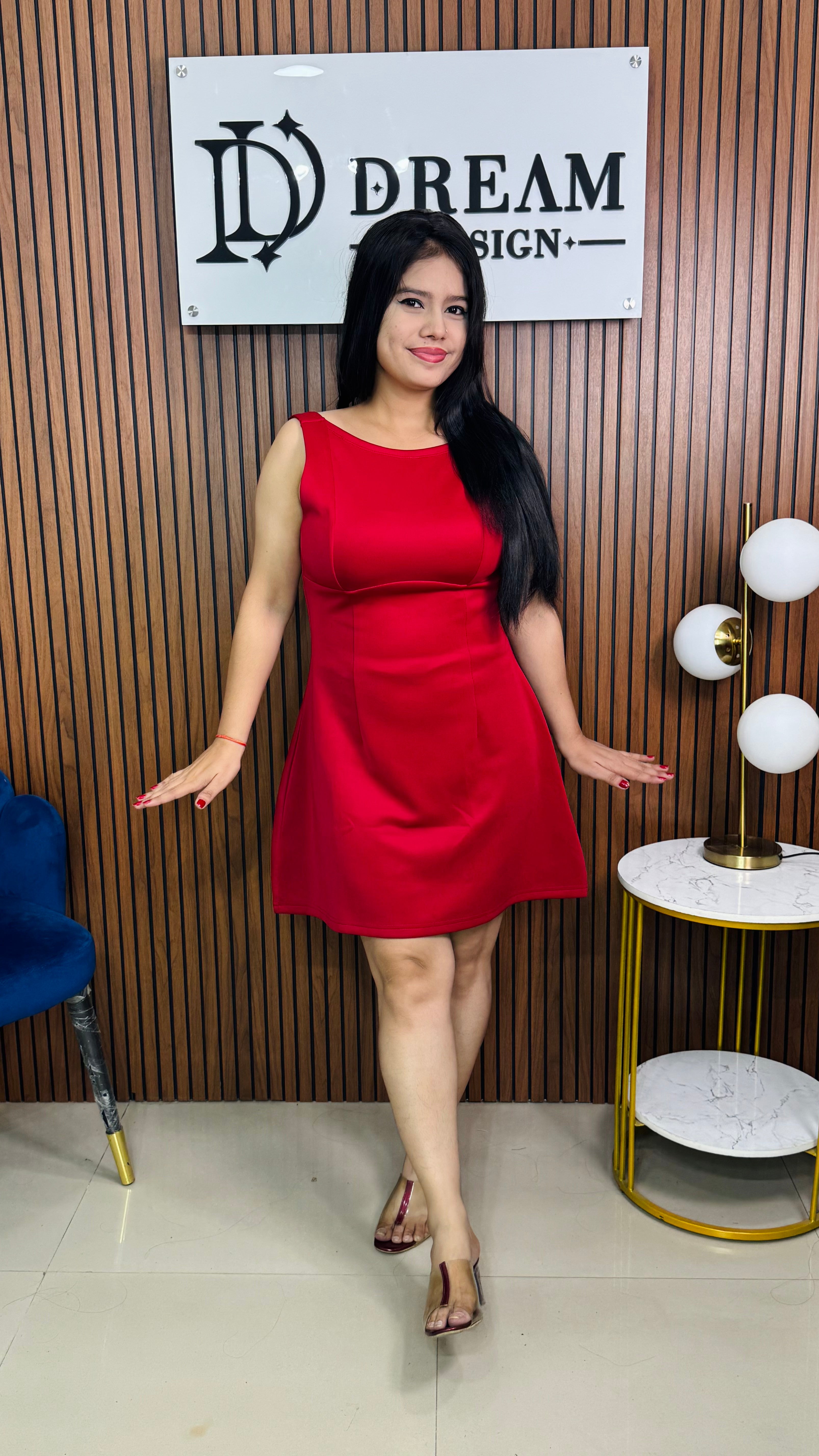 Womens Sleeveless A-Line Mini Dress Elegant Party & Casual Wear