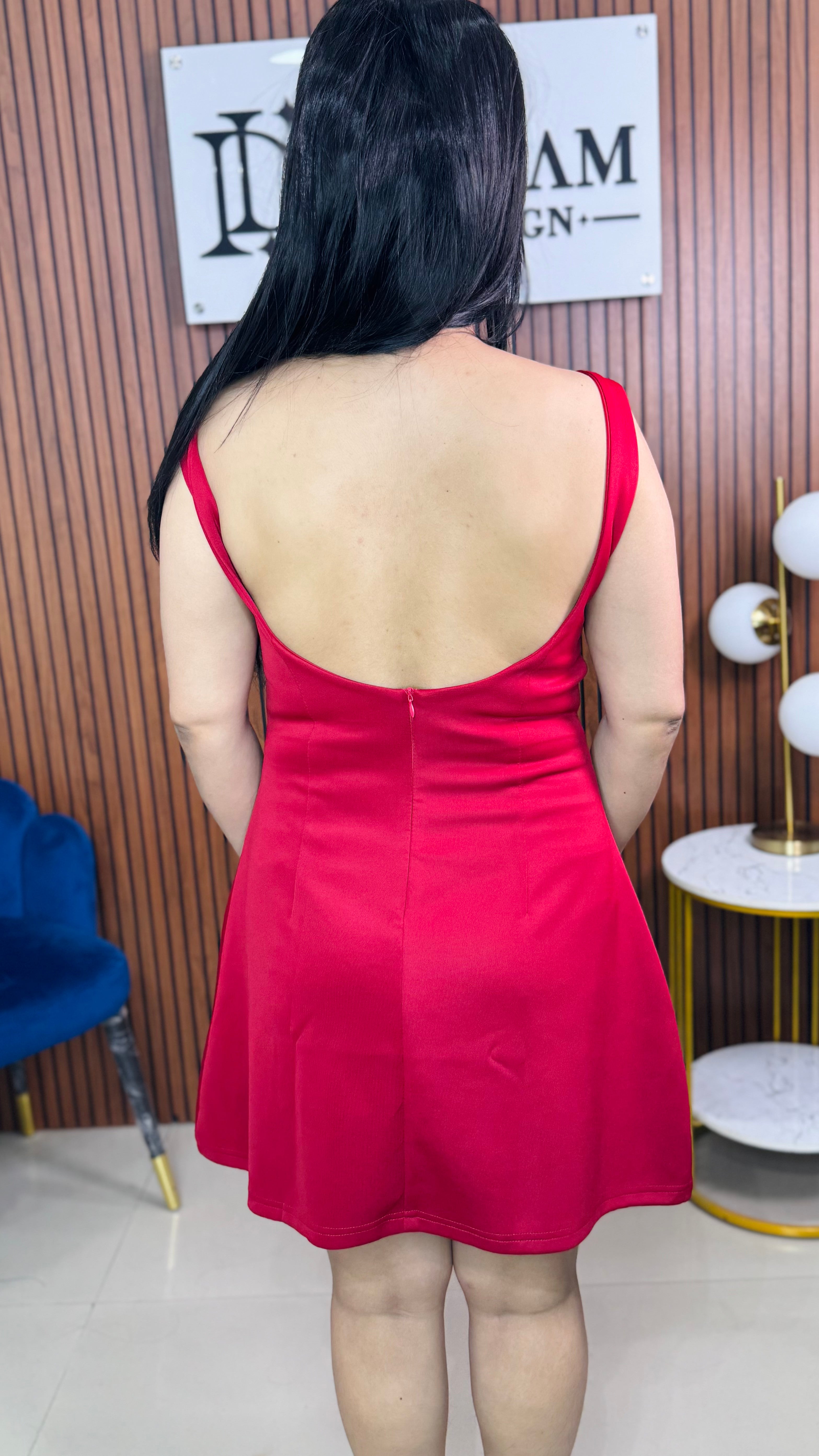 Womens Sleeveless A-Line Mini Dress Elegant Party & Casual Wear