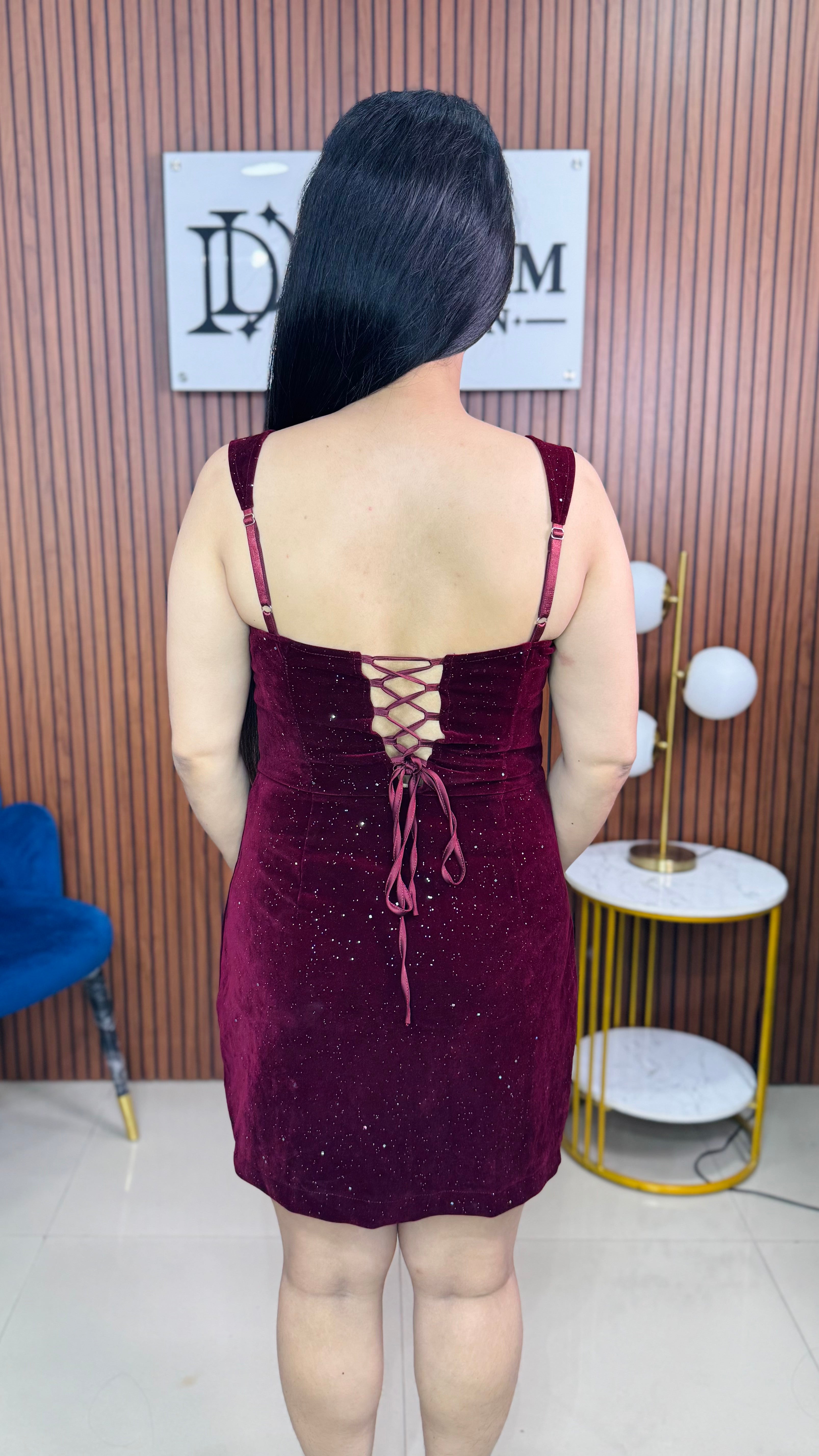 Womens Velvet Bodycon Short Dress Sleeveless Party Wear Mini Dress