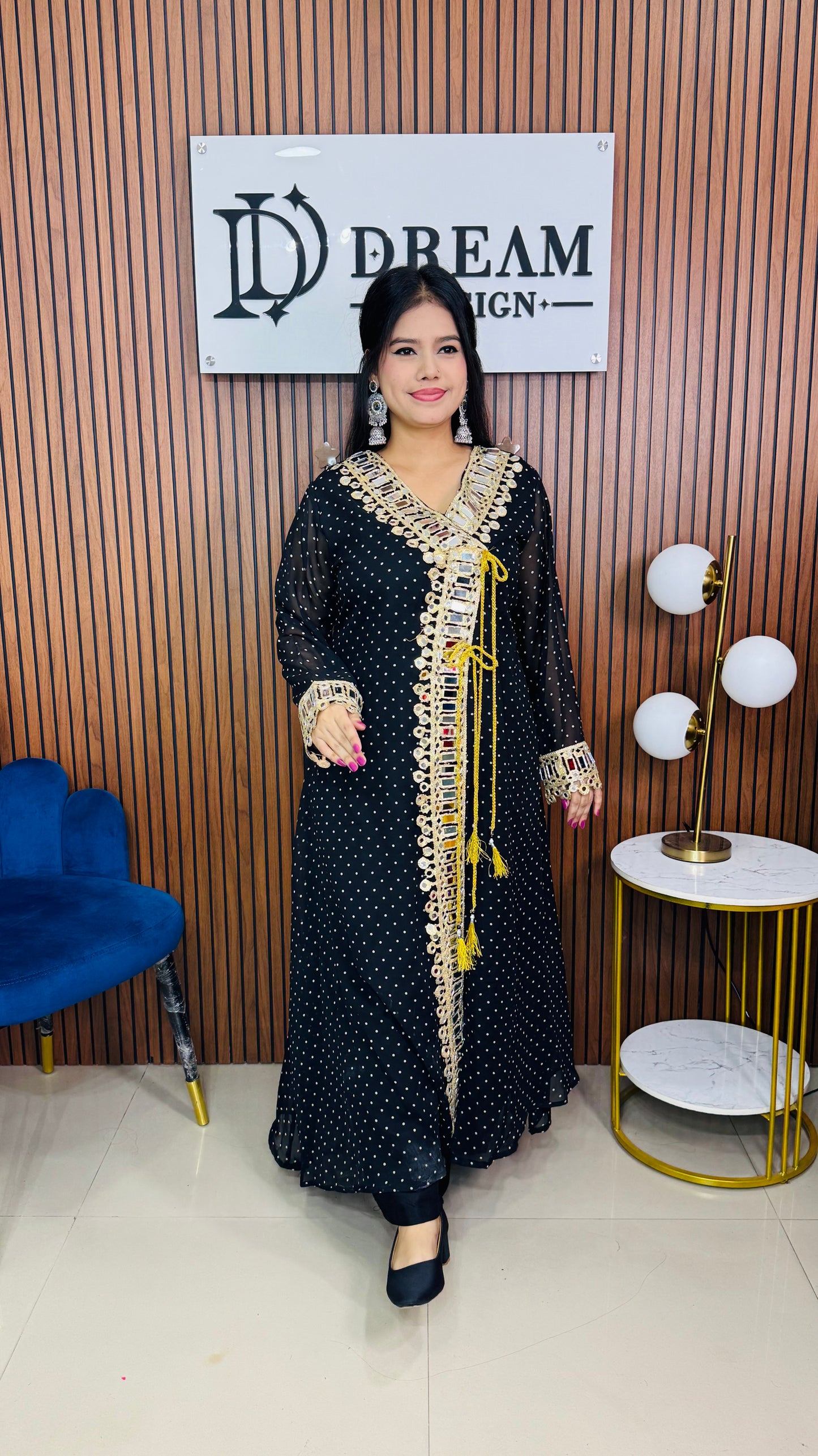 Women’s Mirror Work Co-Ord Set | Festive Ethnic Dress