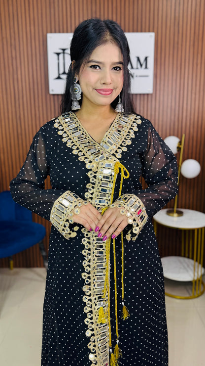 Women’s Mirror Work Co-Ord Set | Festive Ethnic Dress