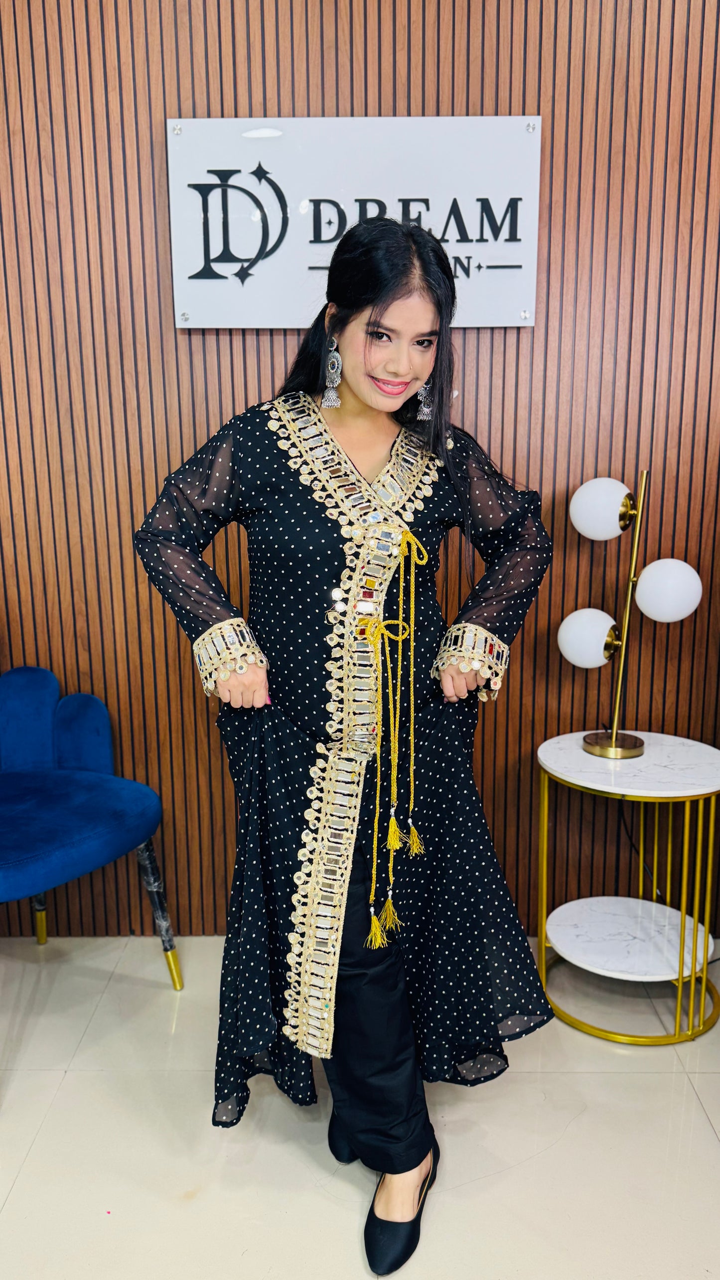 Women’s Mirror Work Co-Ord Set | Festive Ethnic Dress