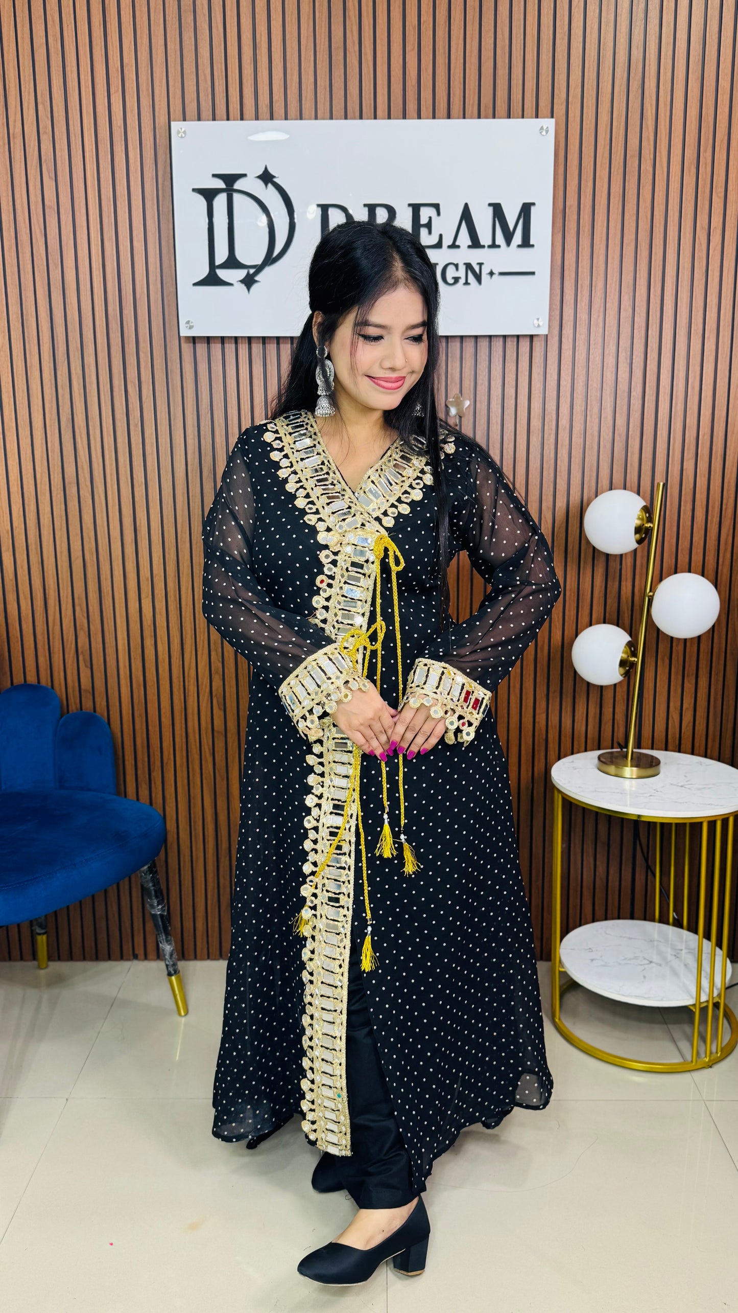 Women’s Mirror Work Co-Ord Set | Festive Ethnic Dress