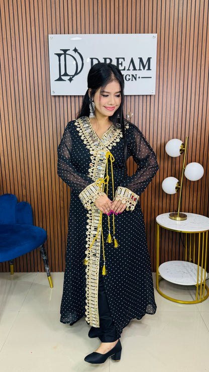 Women’s Mirror Work Co-Ord Set | Festive Ethnic Dress