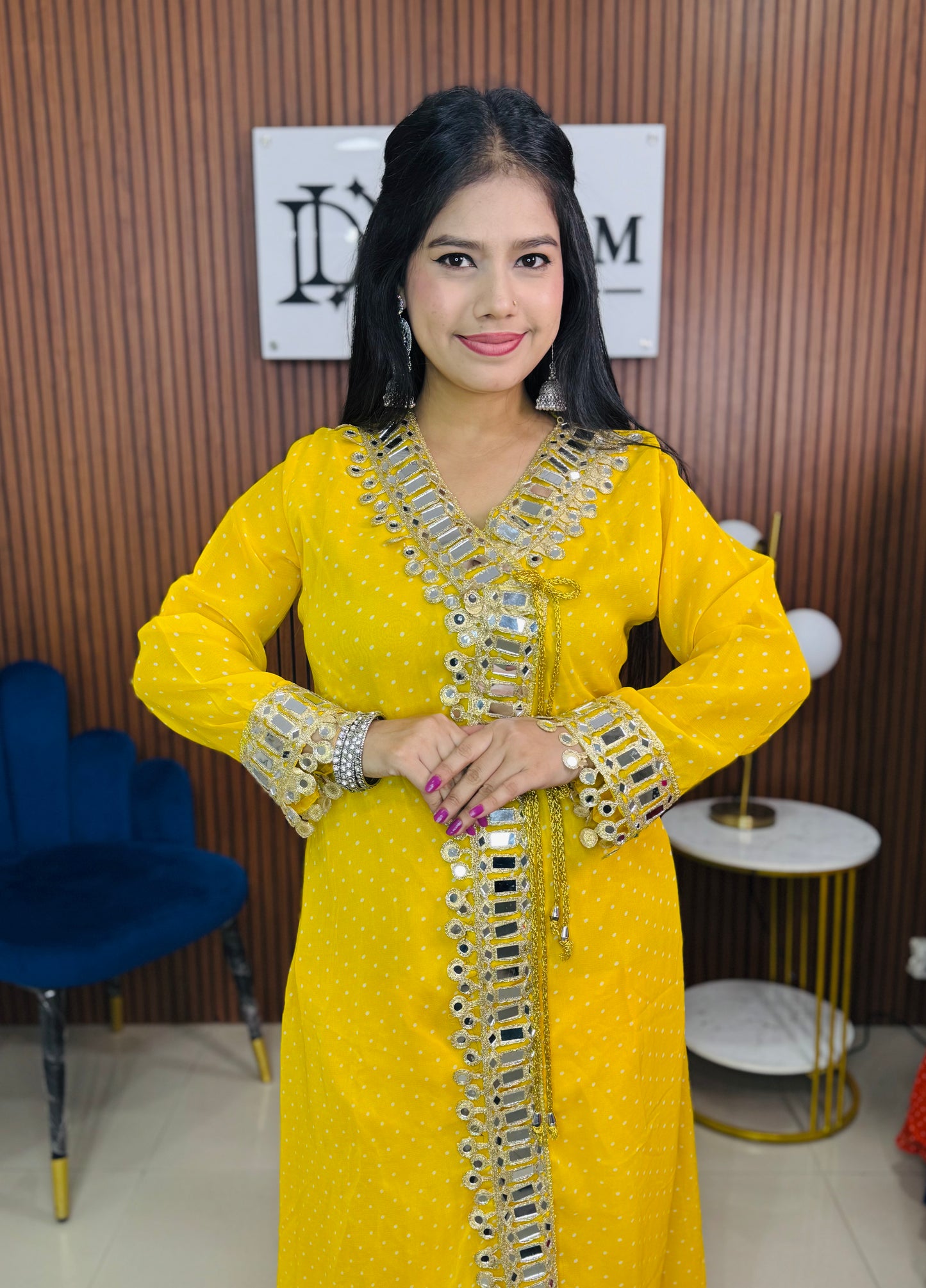 Women’s Mirror Work Co-Ord Set | Festive Ethnic Dress