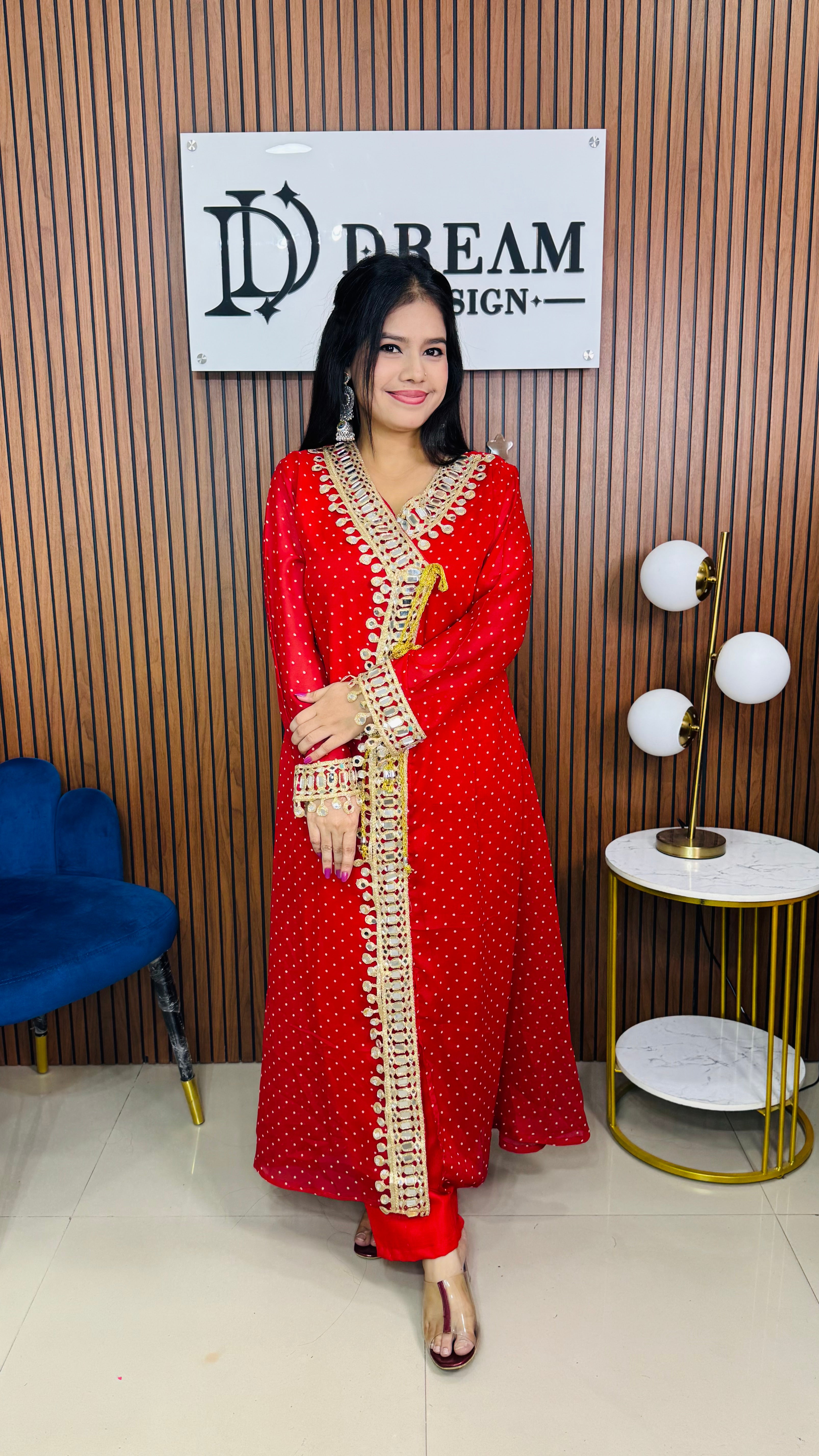 Women’s Mirror Work Co-Ord Set | Festive Ethnic Dress