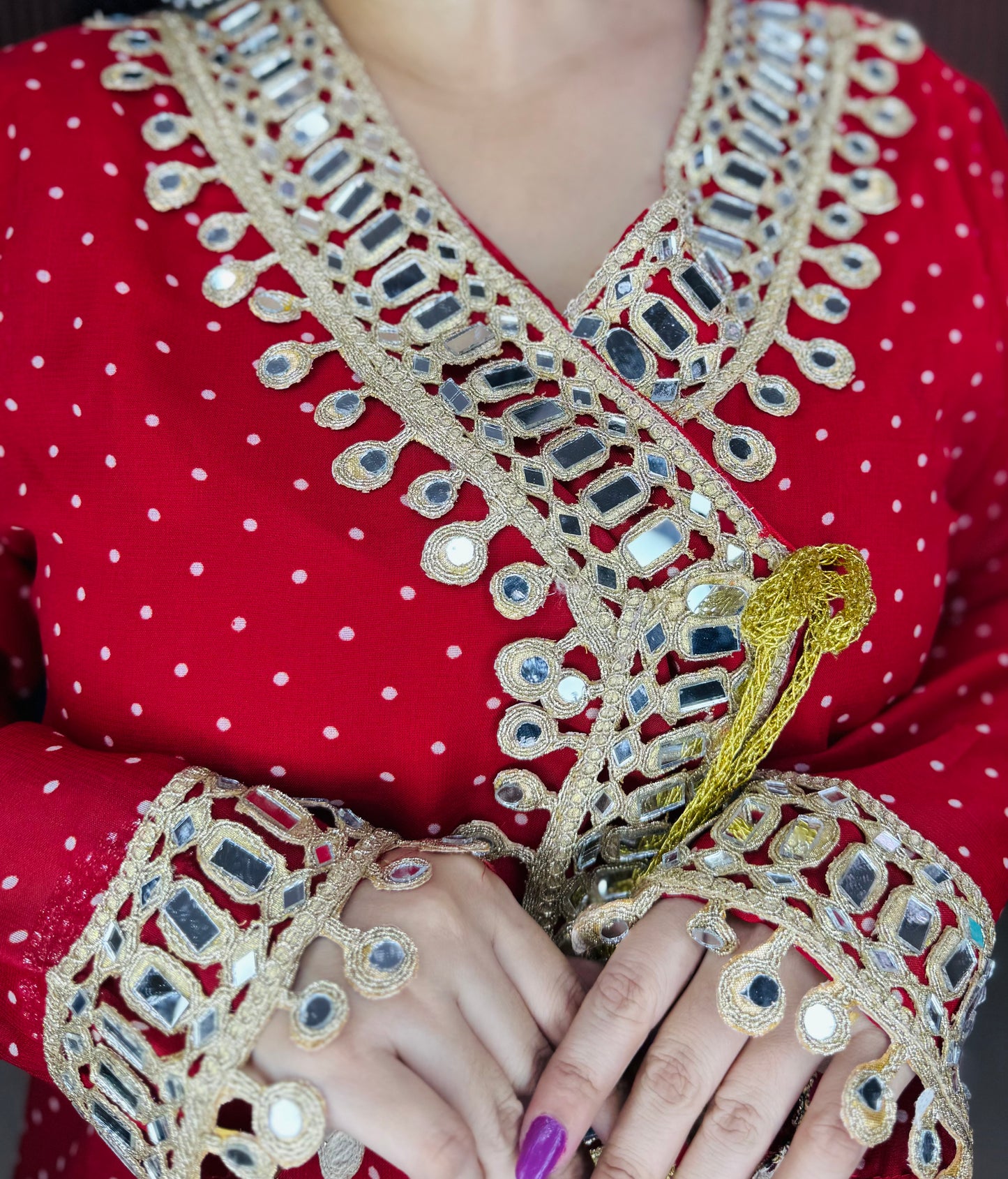Women’s Mirror Work Co-Ord Set | Festive Ethnic Dress