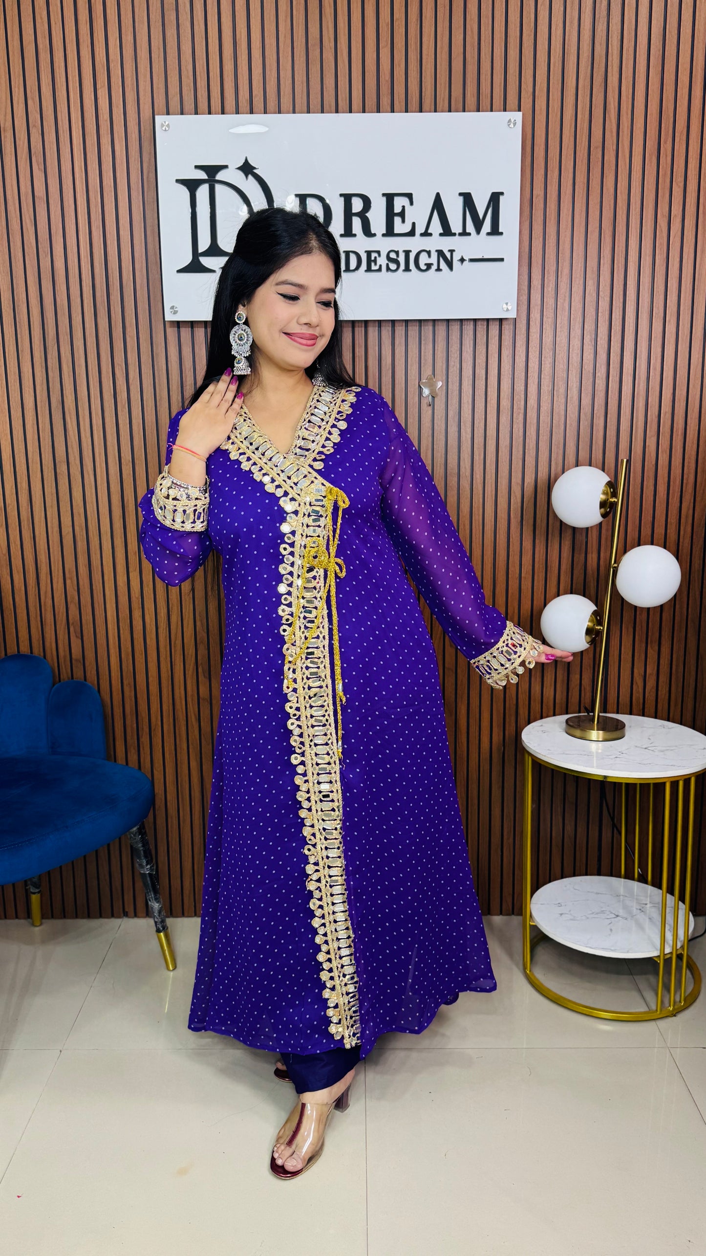 Women’s Mirror Work Co-Ord Set | Festive Ethnic Dress