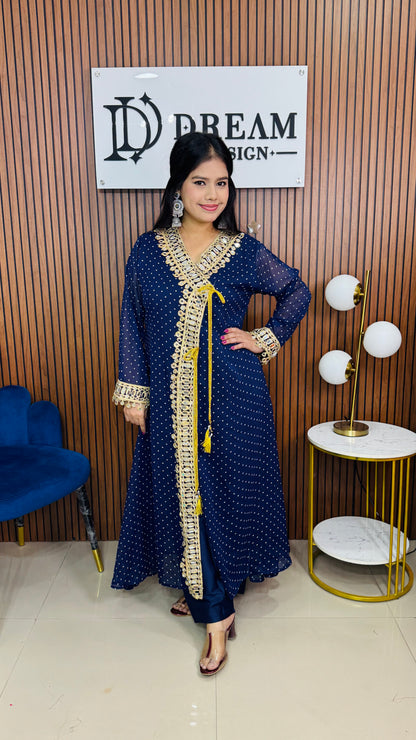 Women’s Mirror Work Co-Ord Set | Festive Ethnic Dress