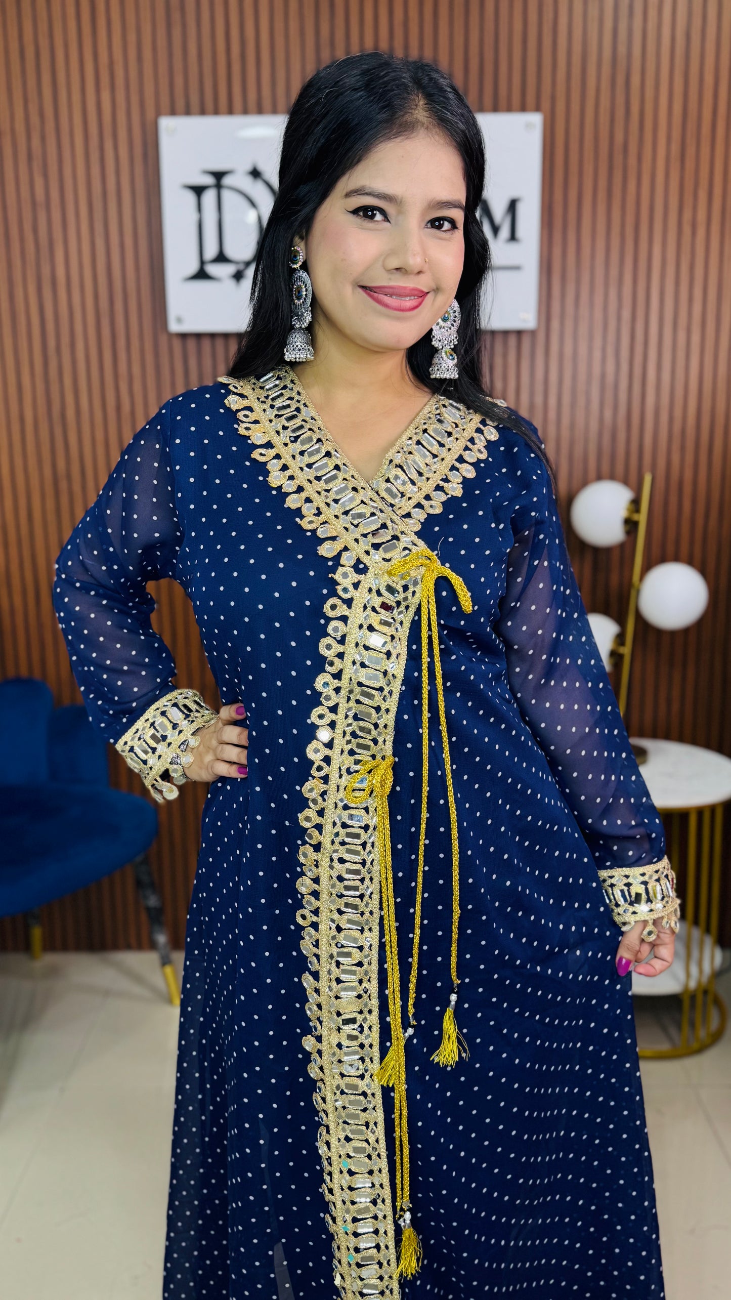 Women’s Mirror Work Co-Ord Set | Festive Ethnic Dress