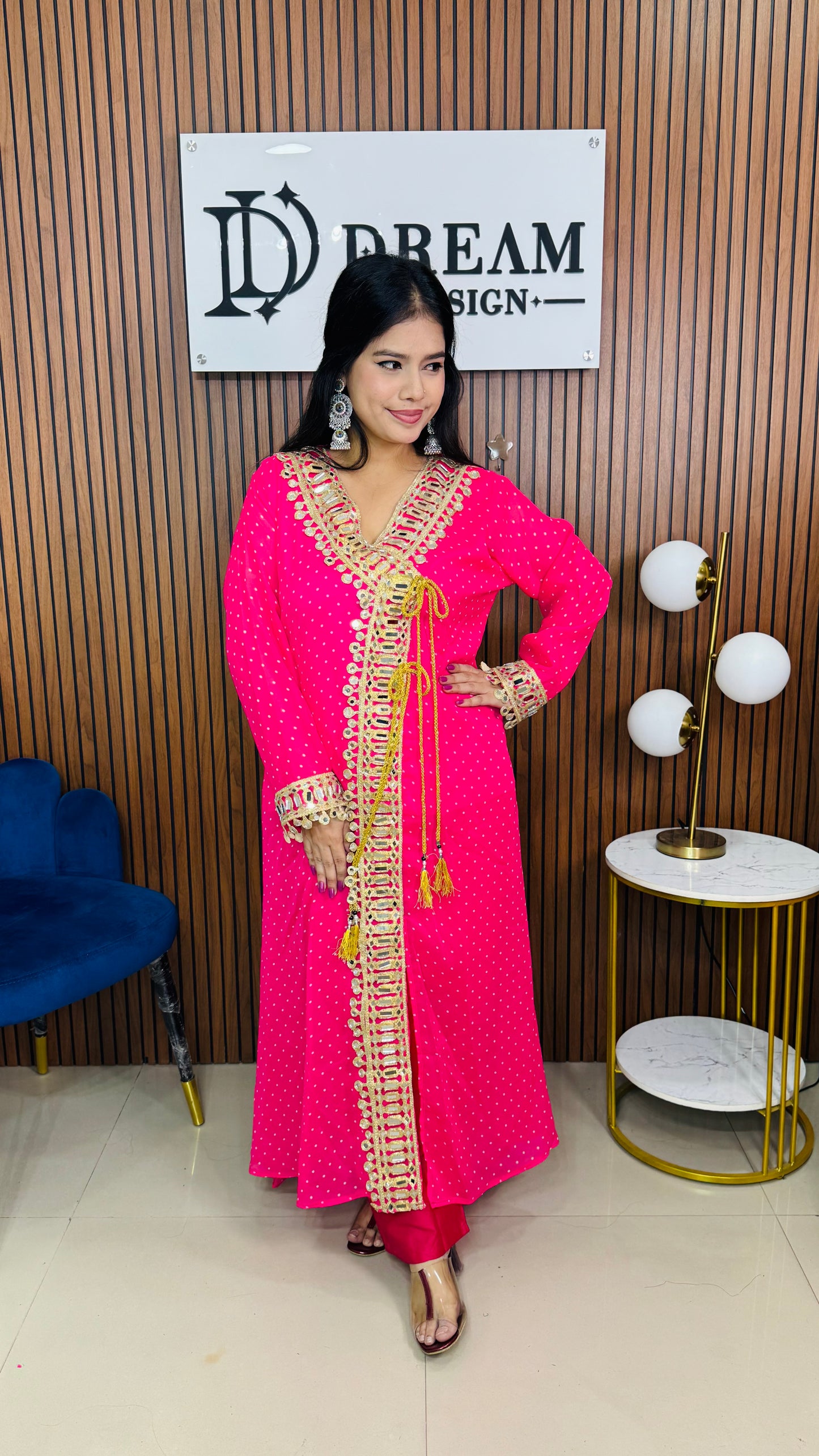 Women’s Mirror Work Co-Ord Set | Festive Ethnic Dress