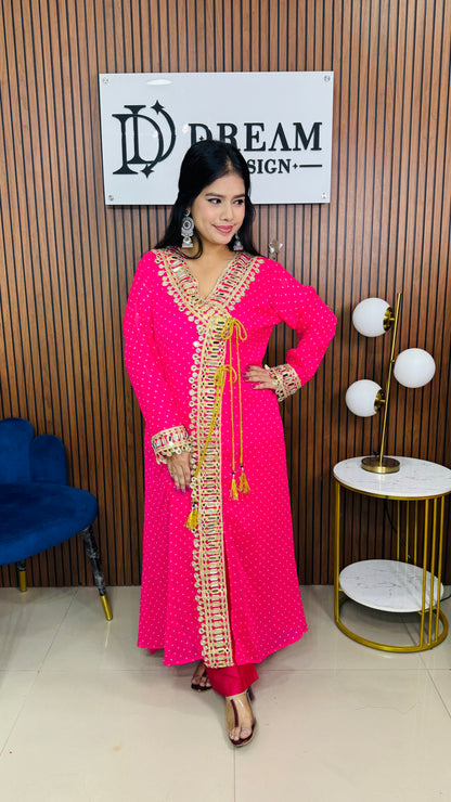 Women’s Mirror Work Co-Ord Set | Festive Ethnic Dress