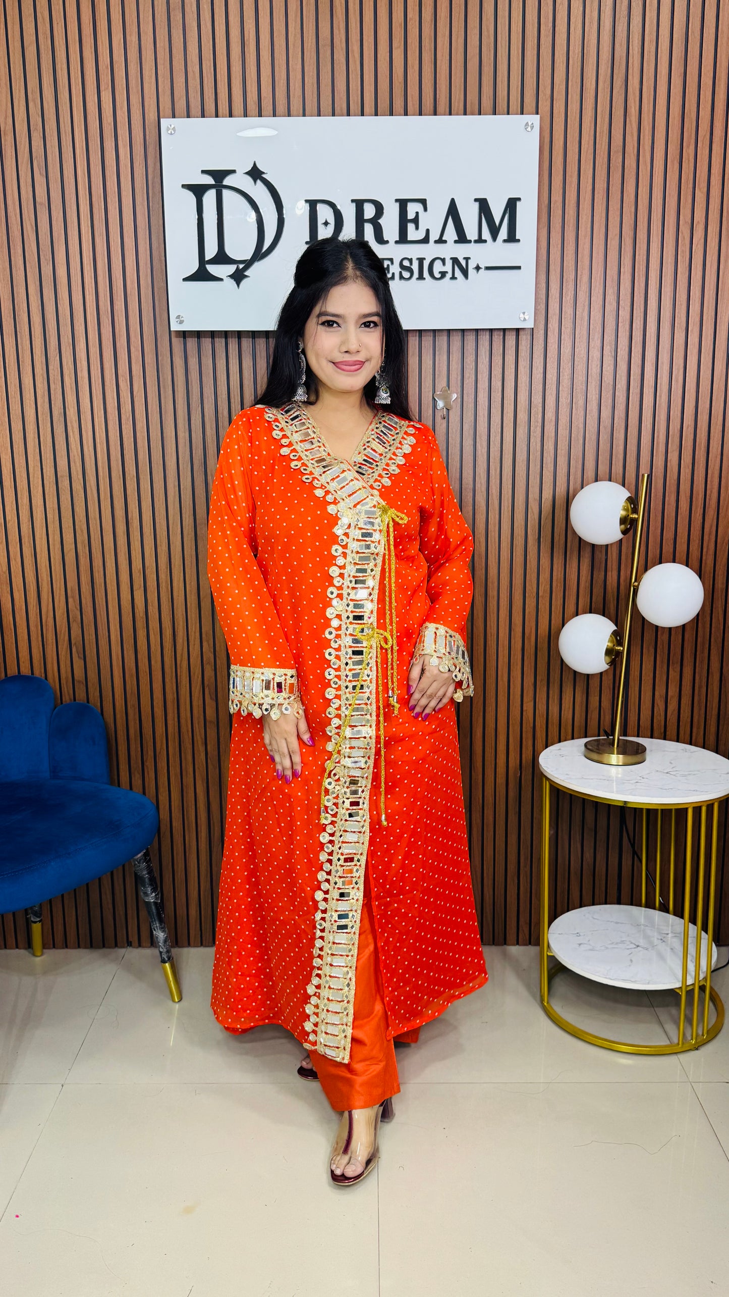 Women’s Mirror Work Co-Ord Set | Festive Ethnic Dress
