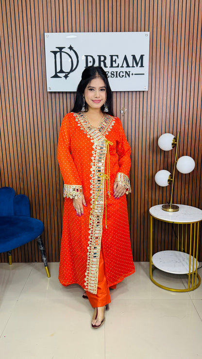 Women’s Mirror Work Co-Ord Set | Festive Ethnic Dress