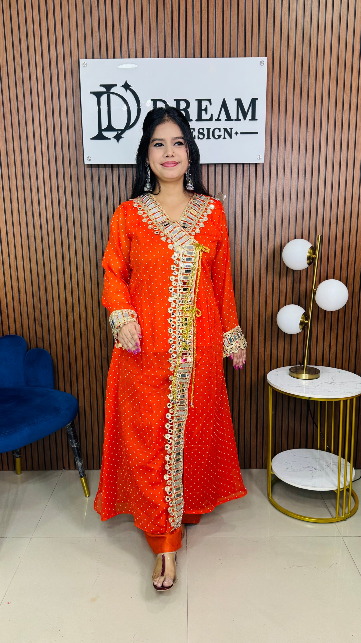 Women’s Mirror Work Co-Ord Set | Festive Ethnic Dress