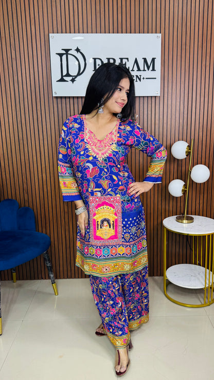 Women’s Printed Ethnic Co-Ord Set | Festival & Casual Wear